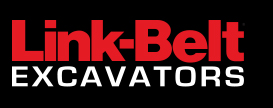 Link Belt Excavators Logo-Black Background